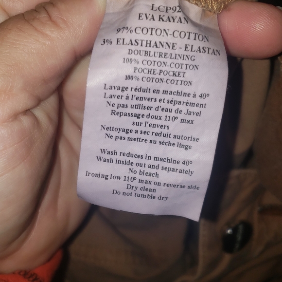 Eva Kayan 40 mesh back pockets unique breathable jeans french mystic - Picture 6 of 10